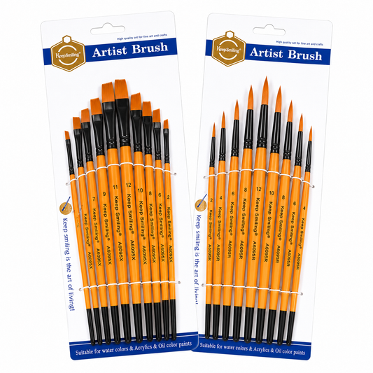 Keep Smiling Artist Brush Set of 10