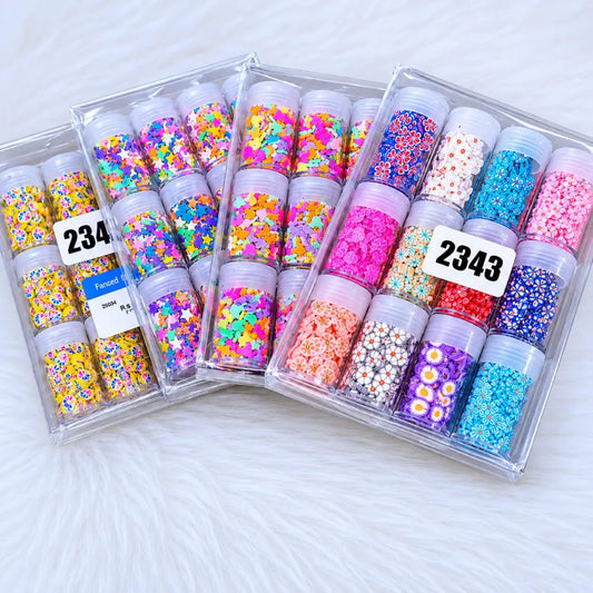 Clay Slices Set โ 12 small jars