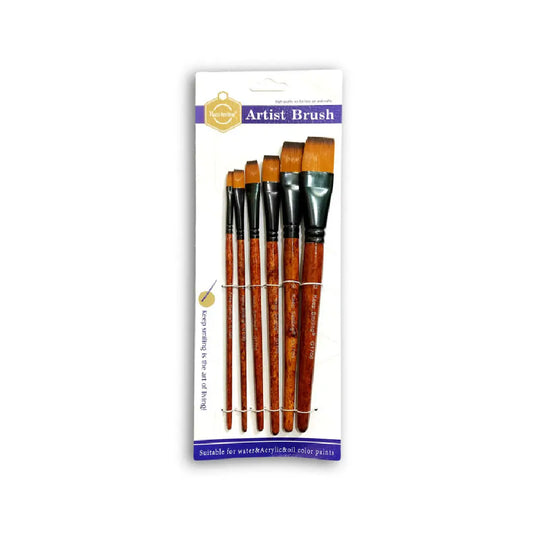 Keep Smiling Artist flat Brush Set 6