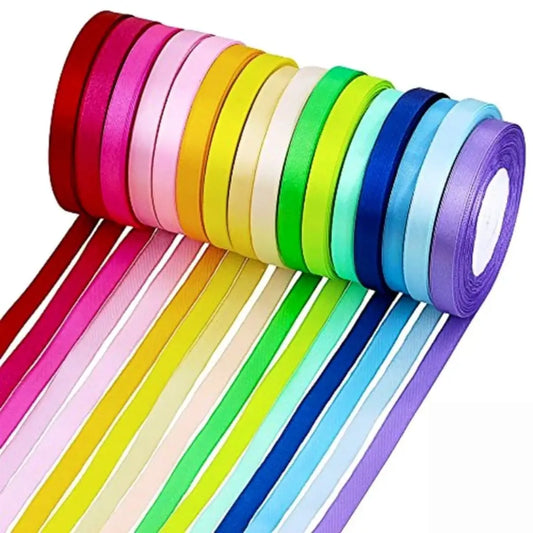 Satin Ribbon โ 0.5 Inch (Multi Colours)