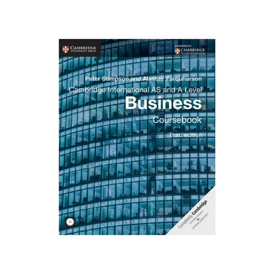 Cambridge International AS and A Level Business Coursebook Third Edition BY PETER STIMPSON Available In Pakistan