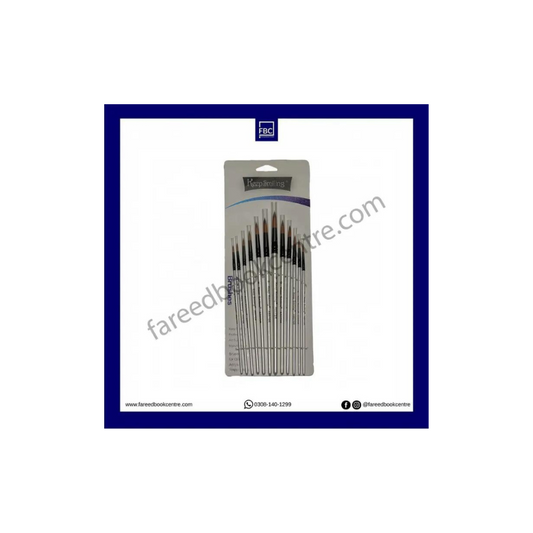 Artist Round Brushes Set For Painting, Pack of12 Ideal for Acrylic/Oil Painting