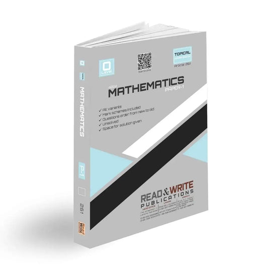 261 Mathematics O Level Paper 1 Topical Workbook