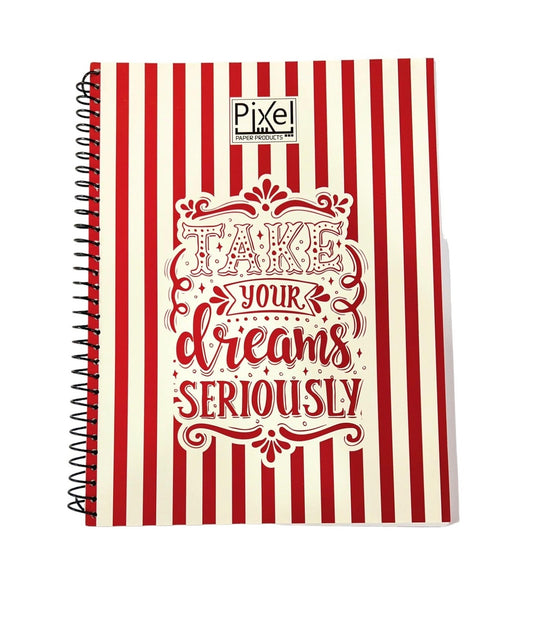 PIXEL SPIRAL SUBJECTS NOTEBOOK 5 SUBJCTS A4 SIZE IMPORTED PAPER