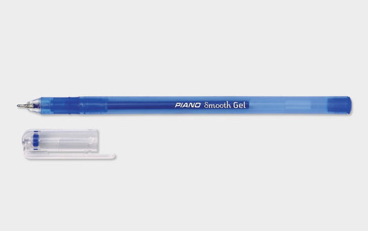 PIANO SMOOTH GEL BALL PEN NICKEL SILVER NIB WITH CAP
