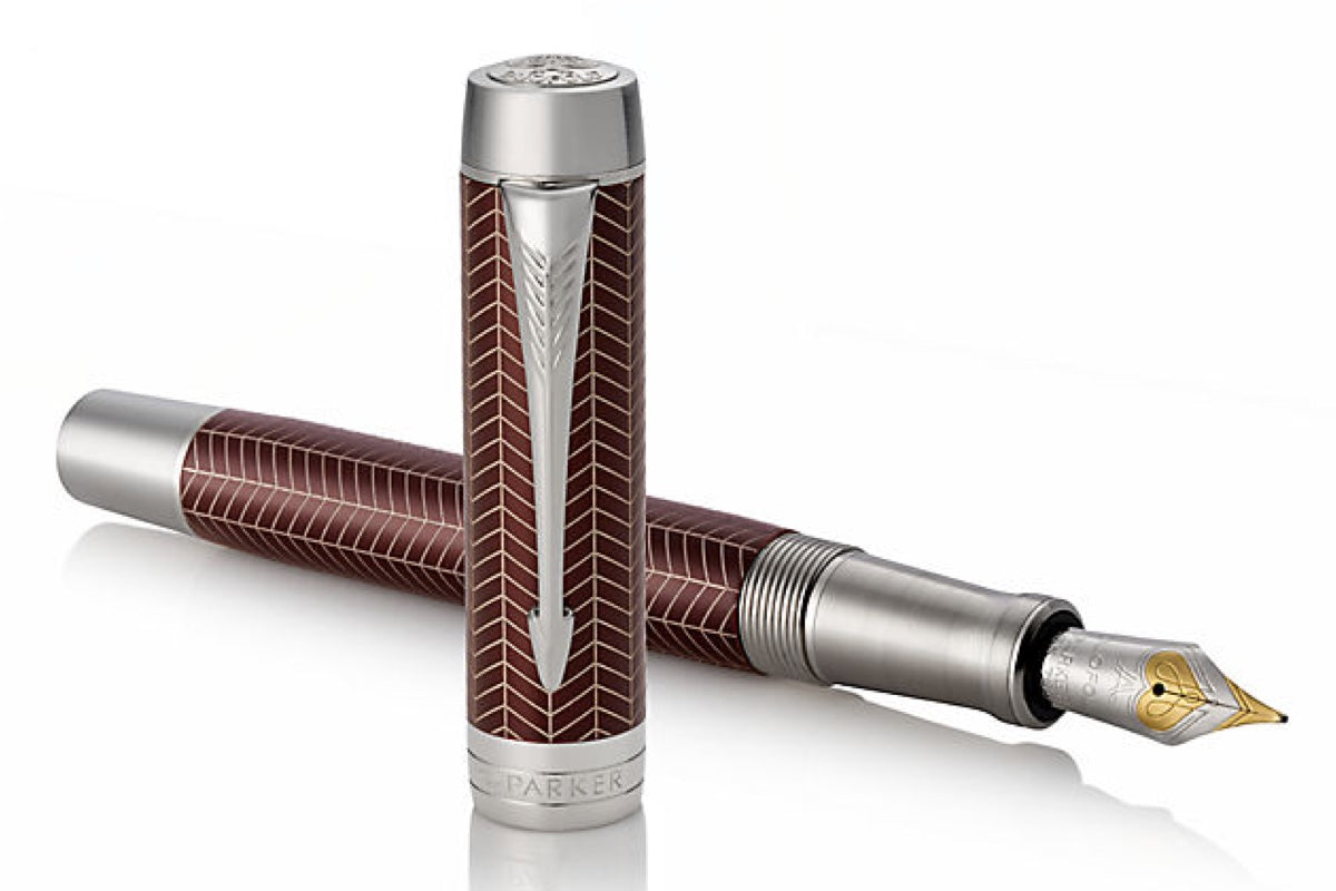 Parker Duofold - Prestige Burgundy Chevron CT - CENT