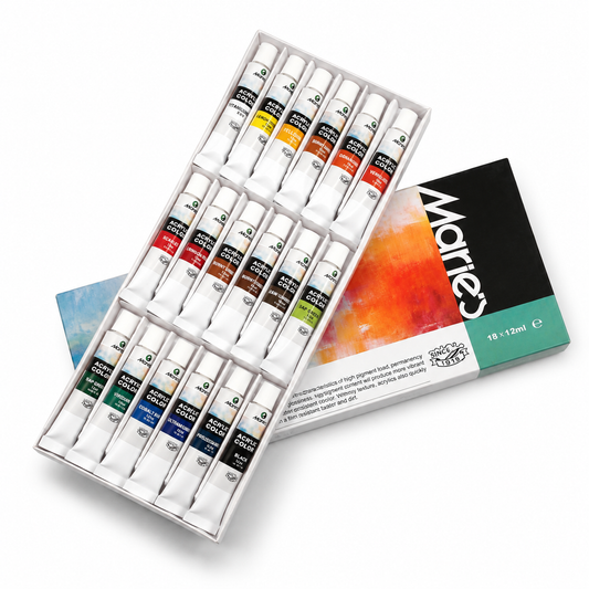 Marie's Acrylic Paint Colours Set of 18
