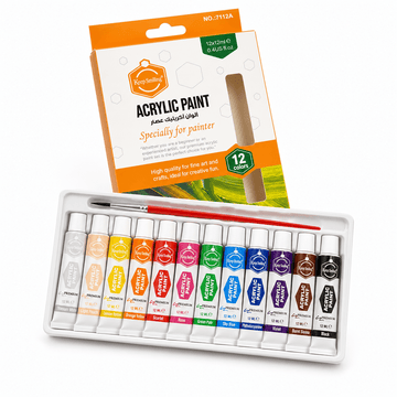 Keep Smiling Acrylic Paint Colours Set of 12
