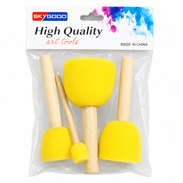 Skygood Handle Sponge Brush — 5 Pcs