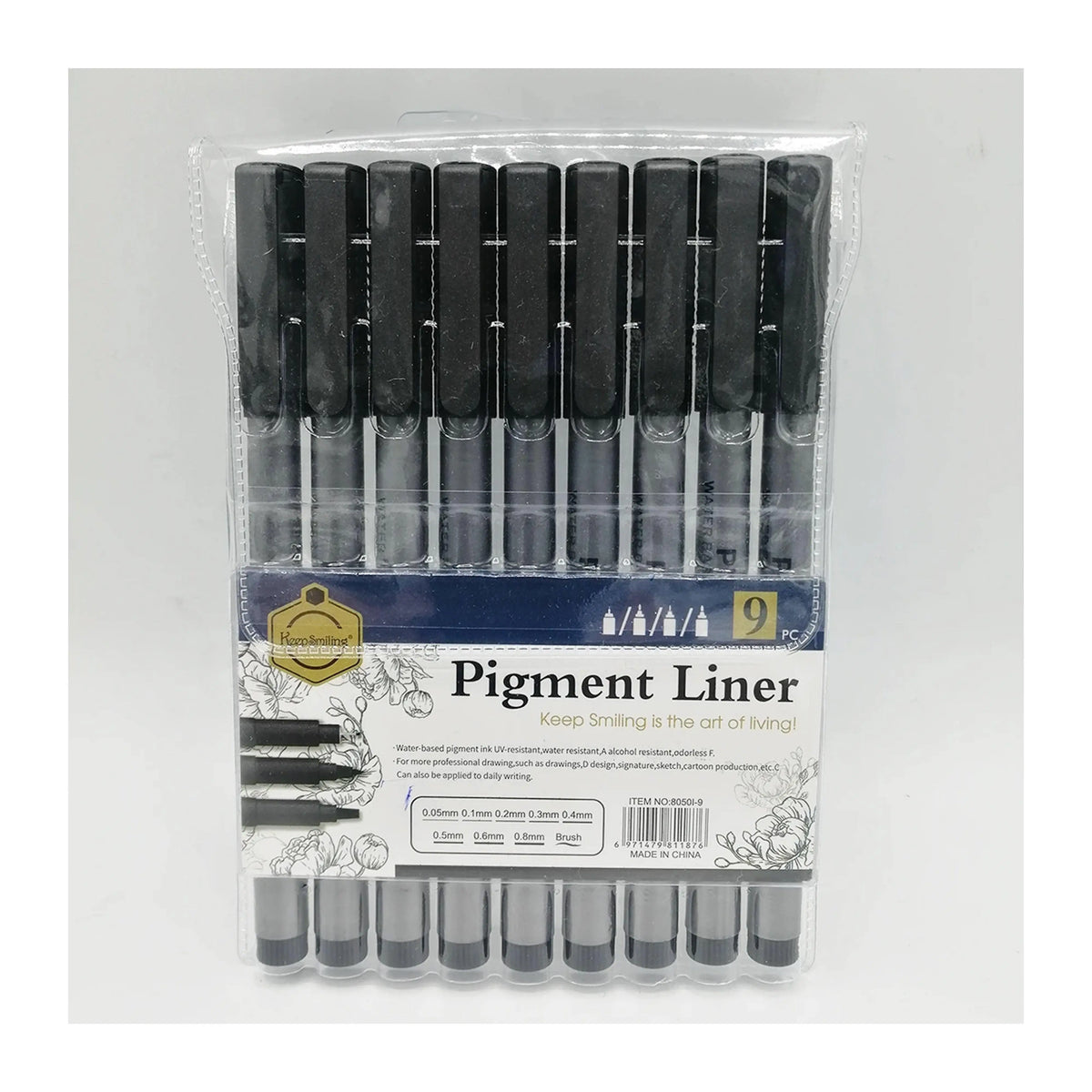 Keep Smiling Pigment Liner Pack Of 9