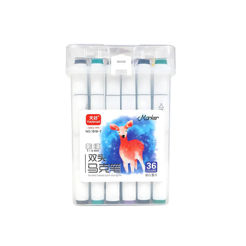 Tianhao Alcohol Based Marker Set of 36
