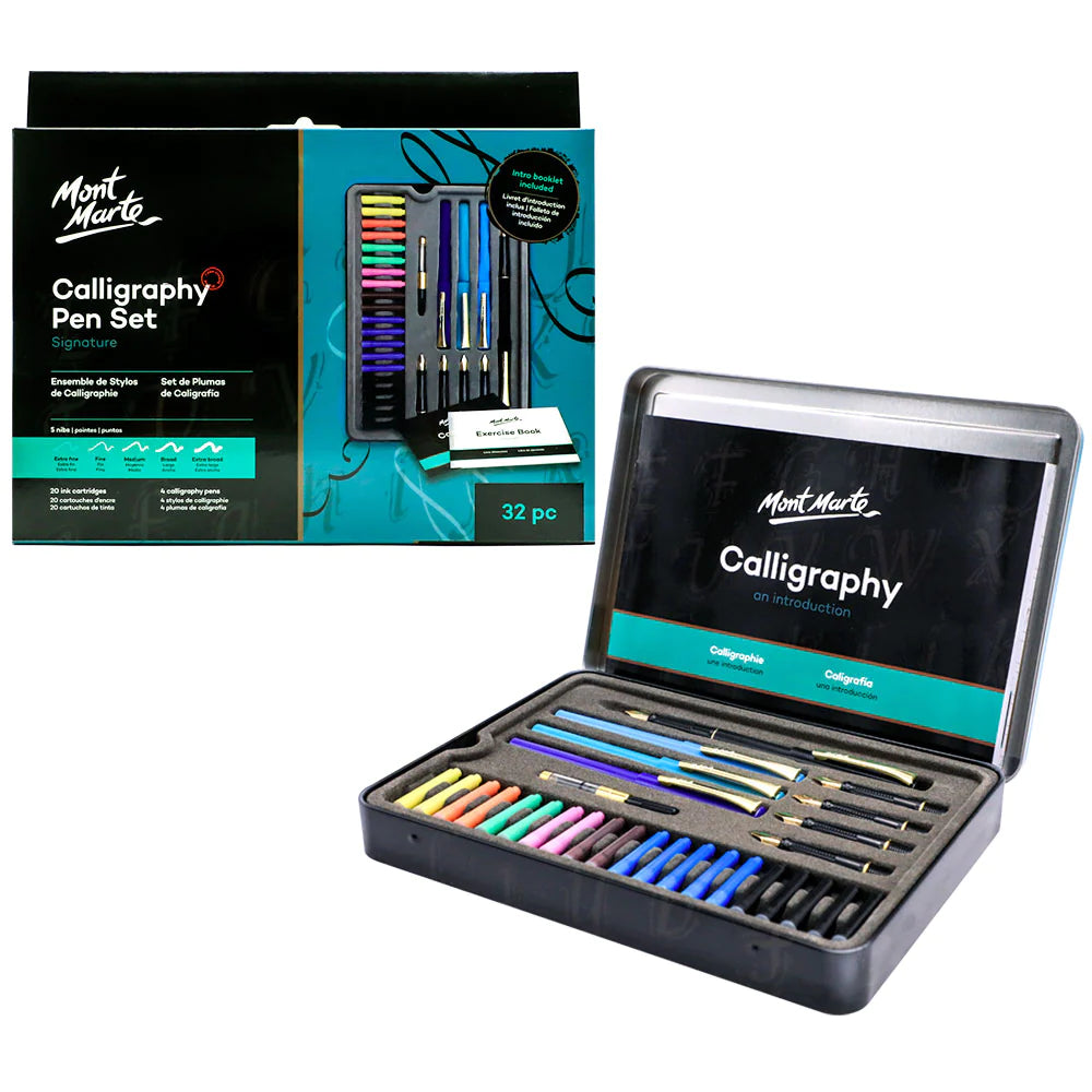 MONT MARTE CALLIGRAPHY PEN SET SIGNATURE 31PC