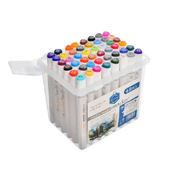 Keep Smiling Double Headed Marker Set — 48 Colours