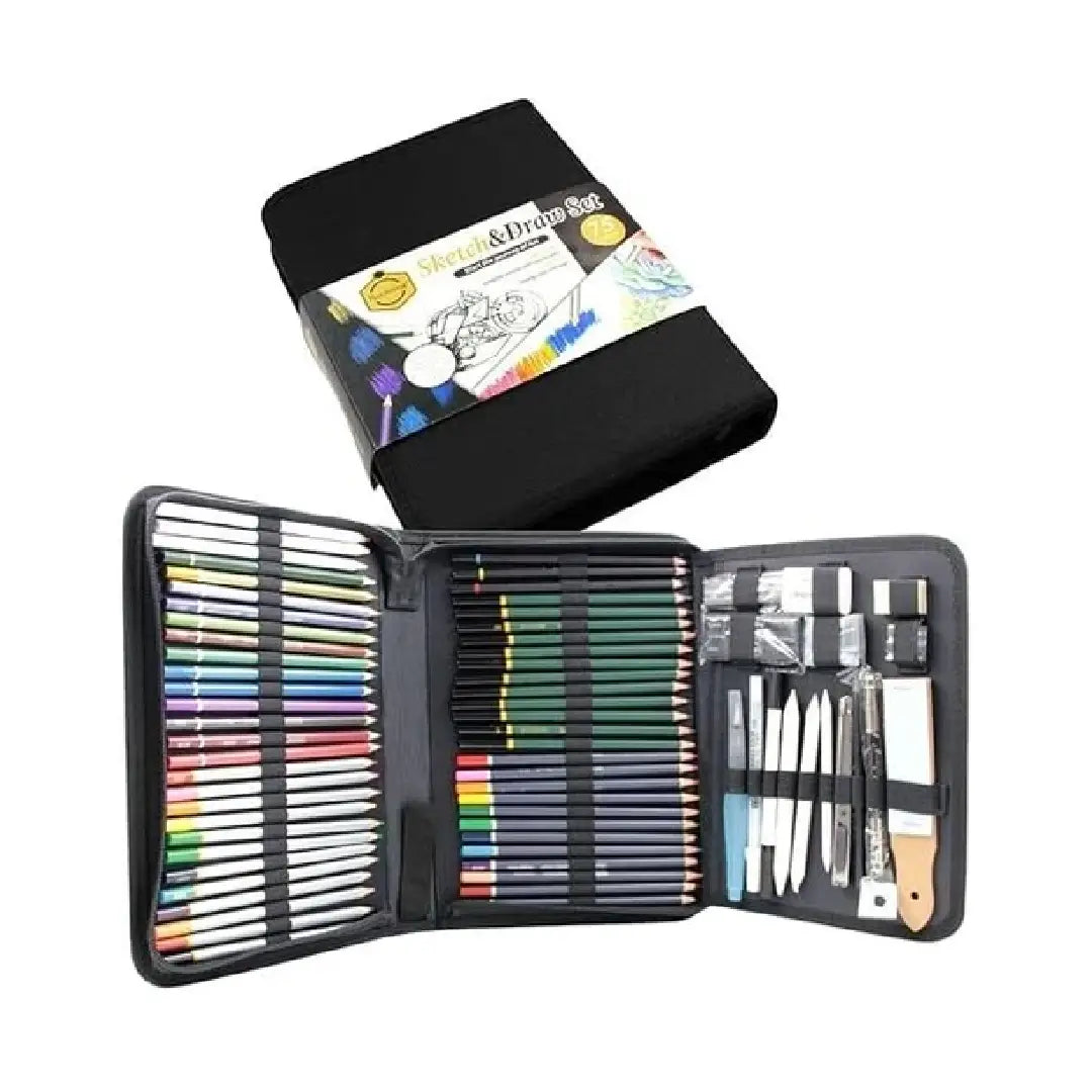Keep smiling Sketching Kit & Draw Set 75 Pcs
