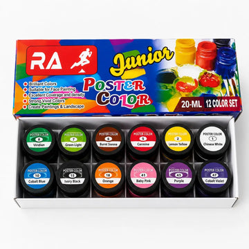 Race Junior Poster Colours — Set of 12