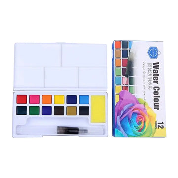 Keep Smiling Water Colour Solid Transparent Set of 12