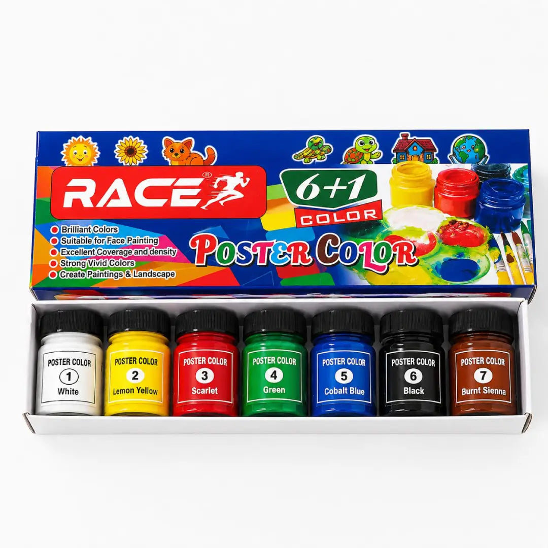 Race Poster Colours — 6+1 Color Set