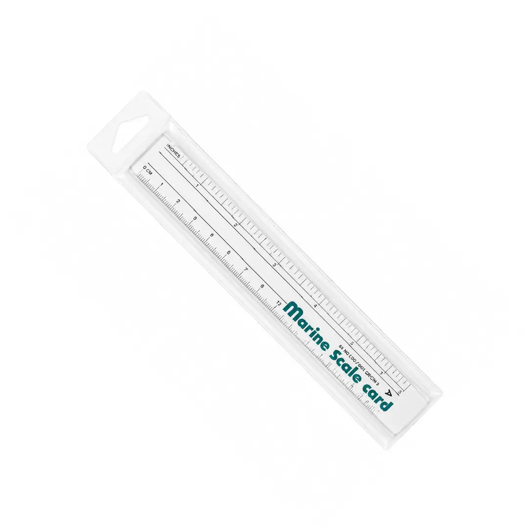 Marine Scale Card Transparent Ruler