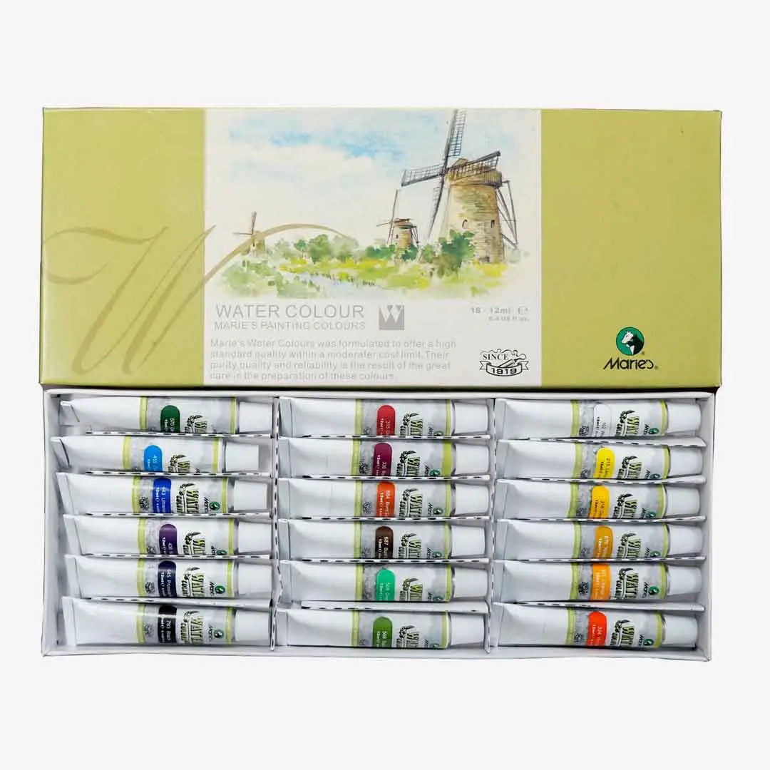 Marie's Water Painting Colours Set of 18