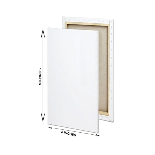 Premium White Rectangle Canvas — 8×10 inches