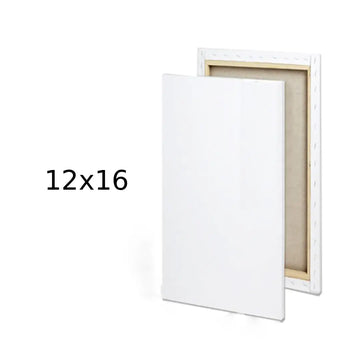 Premium White Rectangle Canvas — 12×16 inches