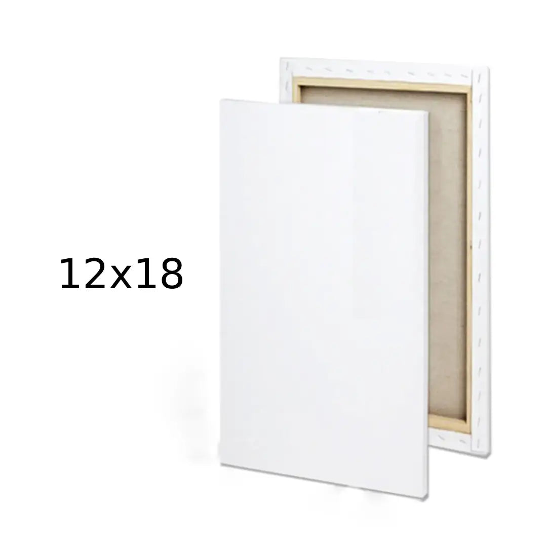 Premium White Rectangle Canvas — 12×18 inches