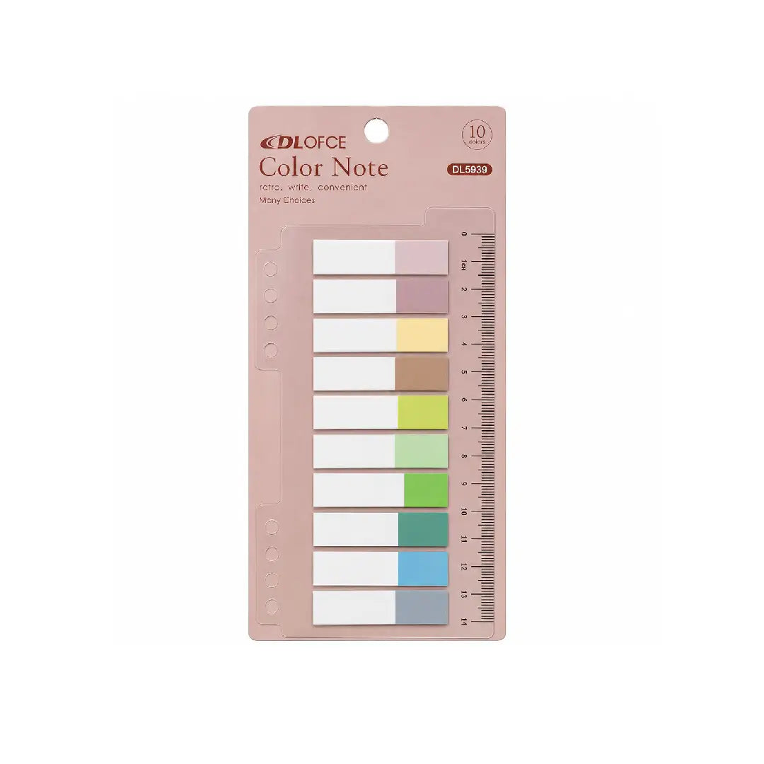 Colour Note Index Tabs — 10 Colors