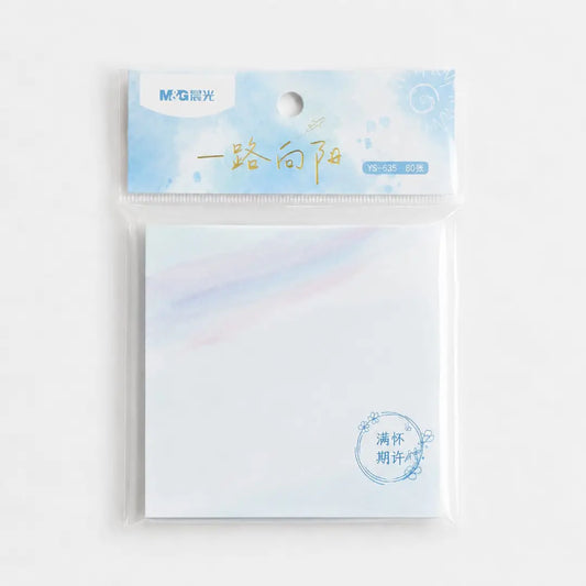 M&amp;G Aesthetic Sky Sticky Notes Pad — 80 Sheets
