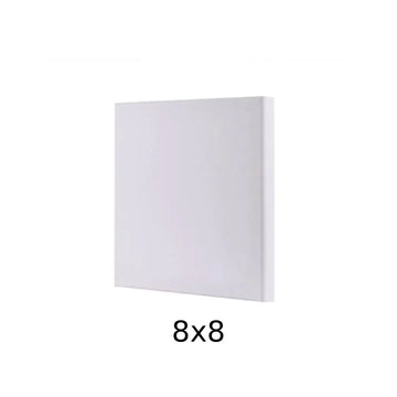 Premium White Square Canvas — 8×8 inches