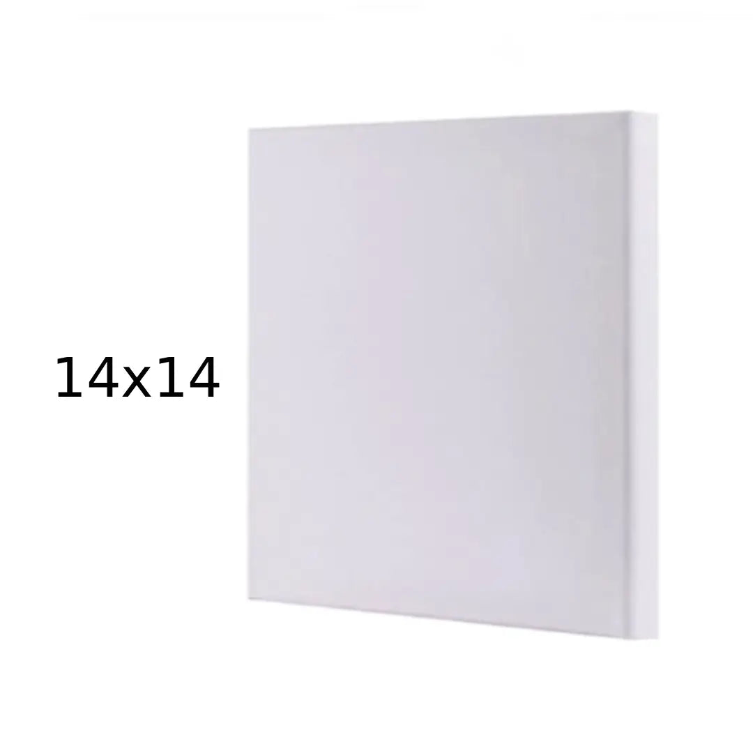 Premium White Square Canvas — 14×14 inches
