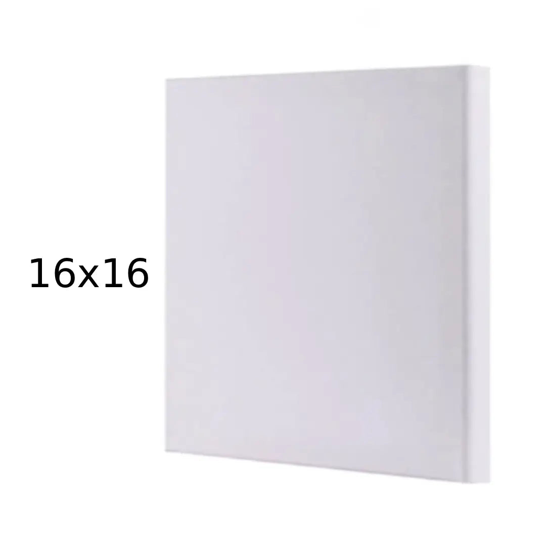 Premium White Square Canvas — 16×16 inches