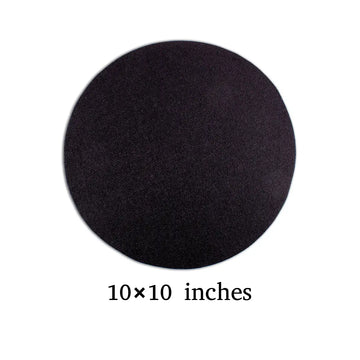 Premium Black Round Canvas — 10×10 inches