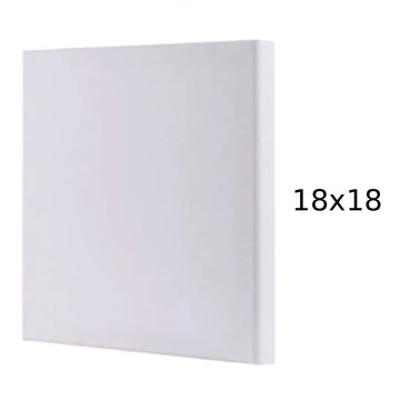 Premium White Square Canvas — 18×18 inches