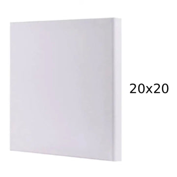 Premium White Square Canvas — 20×20 inches