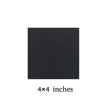 Premium Black Square Canvas — 4×4 inches