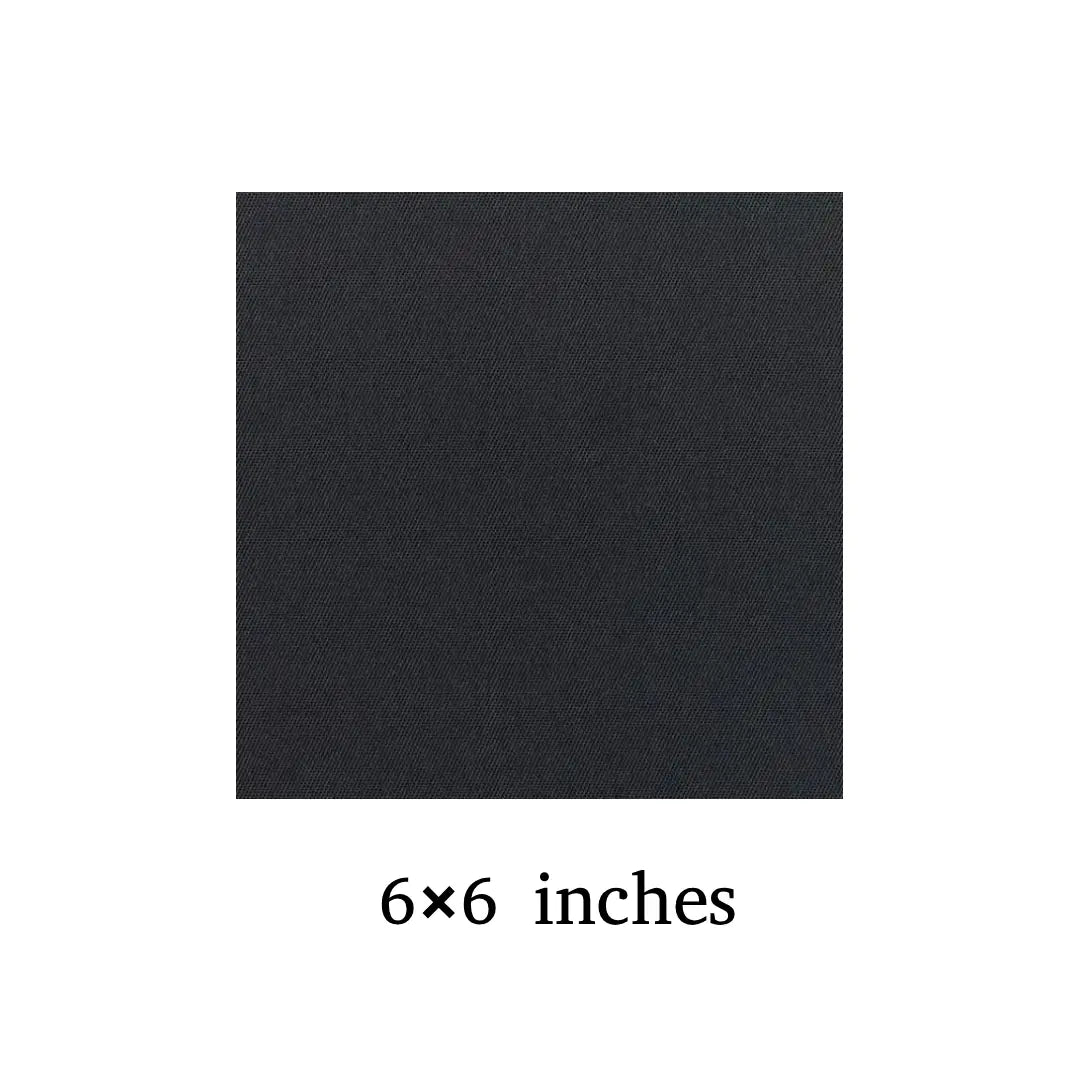 Premium Black Square Canvas — 6×6 inches