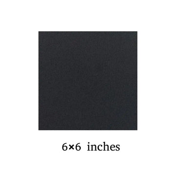Premium Black Square Canvas — 6×6 inches