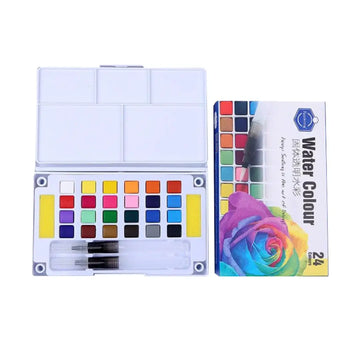 Keep Smiling Water Colour Solid Transparent Set of 24