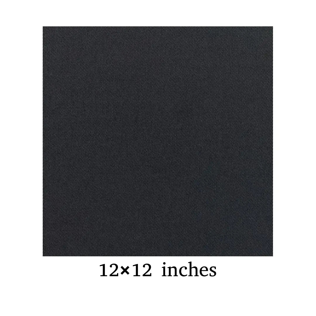 Premium Black Square Canvas — 12×12 inches