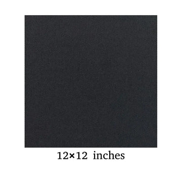 Premium Black Square Canvas — 12×12 inches