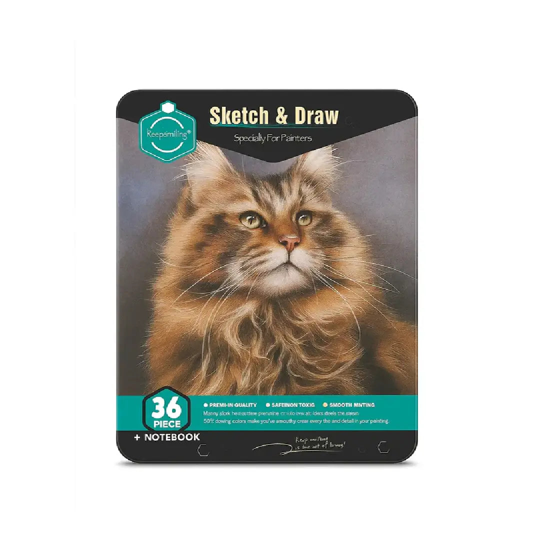 Keep Smiling Sketch & Draw 36 Pcs set Plus sketchbook