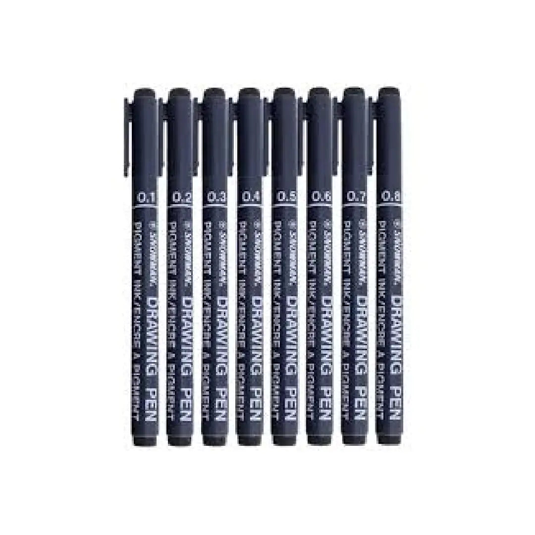 Snowman Pigment Ink Drawing Pen