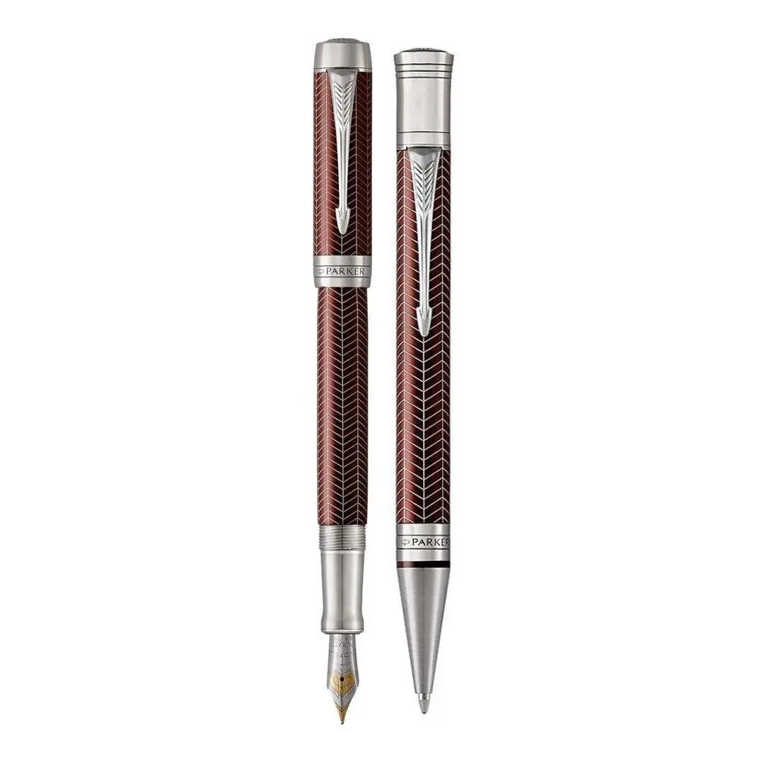 Parker Duofold - Prestige Burgundy Chevron CT - CENT