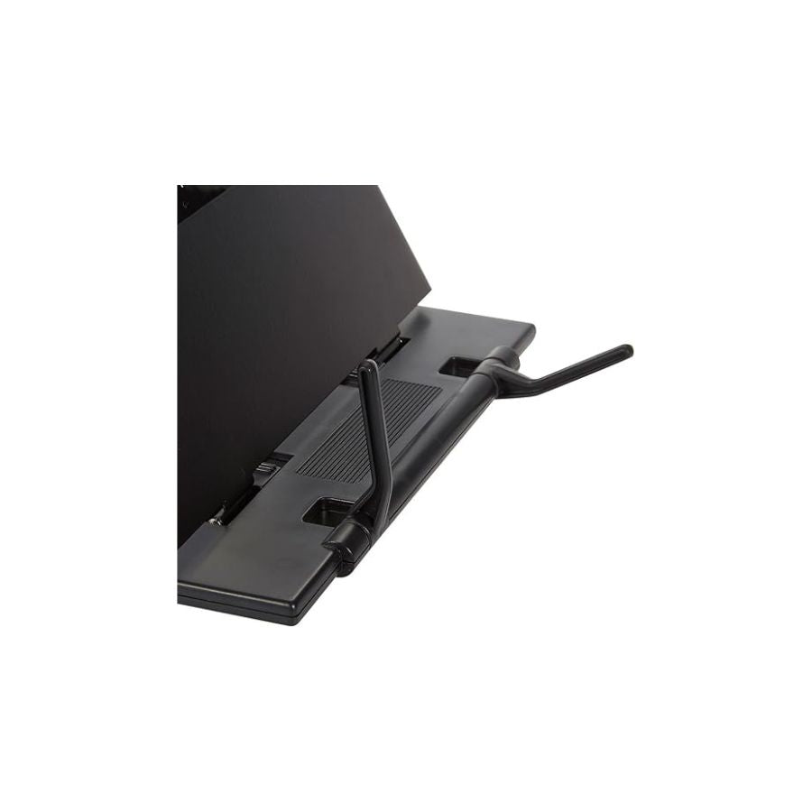 Copy Holder Easel - Portable Document Holder Reading Stand - Adjustable Steel Computer Paper Holder Typing Stand with Removable Clip & Line Guide, Fits Letter-Size Sheets, 9 x 12.5 x 6 Inches