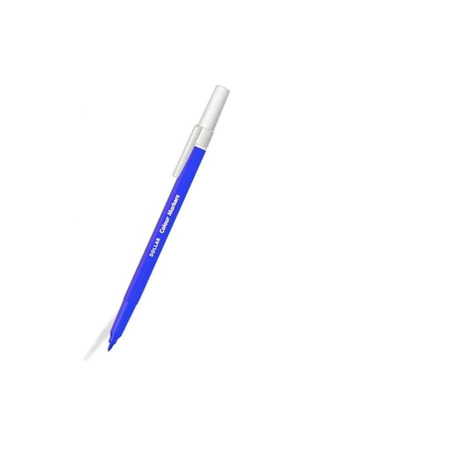 Dollar Fiber Tip Marker Blue