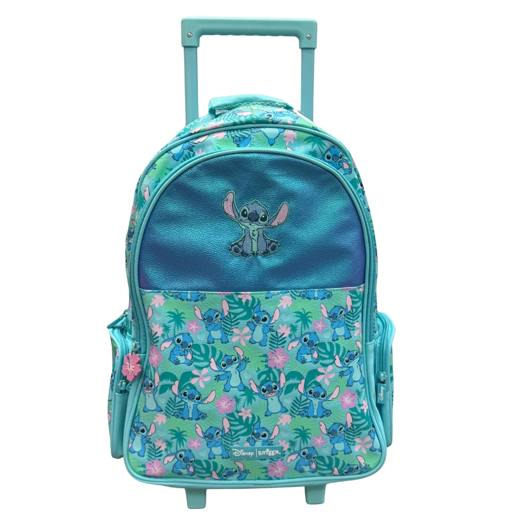 Smiggle Disney Stitch Kids Trolley School Bag – Stitch Design