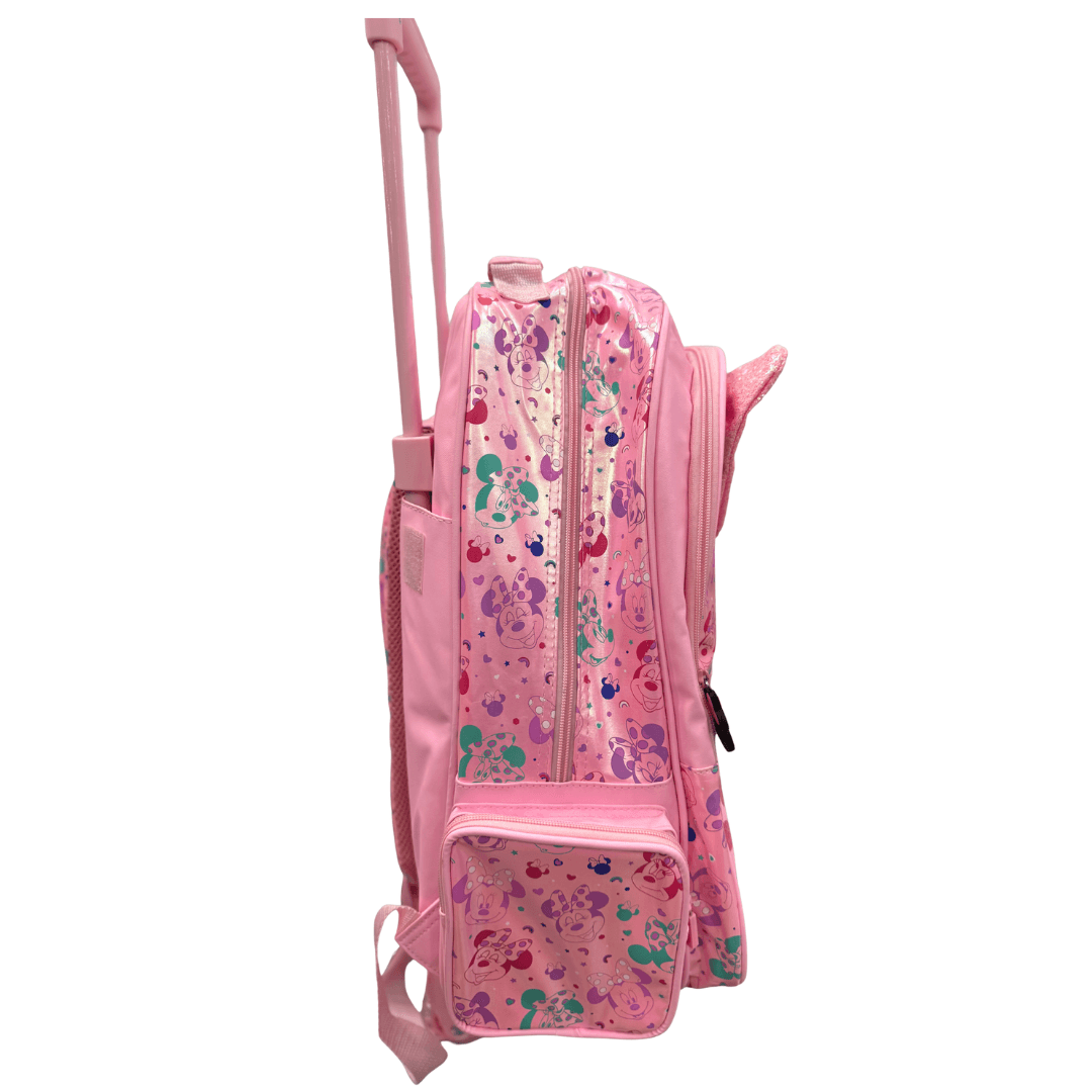 Smiggle Disney Minnie Mouse Kids Trolley School Bag – Pink Bow Design