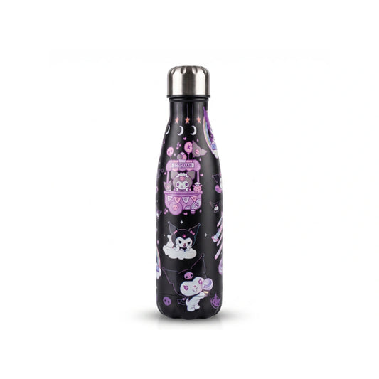 Kuromi Stainless Steel Water Bottle – Cute Character Print Insulated Bottle, Available in 4 Colorways