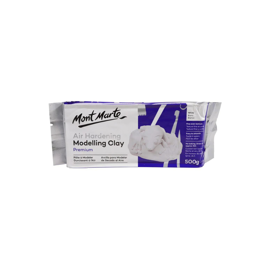 Air Hardening Modelling Clay Premium 500g (1.1lb) - White