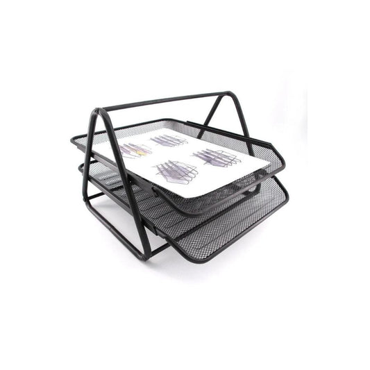 Heavy Duty Metal 2 Tier story Desktop Document Letter Tray